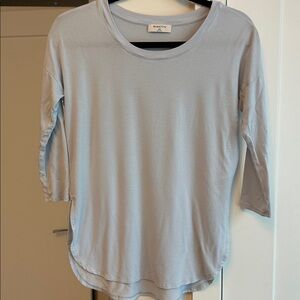 Aritzia Babaton Soft Blue 3/4 Sleeve Tee